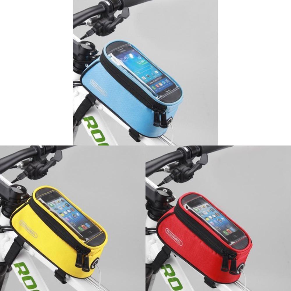Mountain Bicycle Front Tube Bag With Touch Screen For Cycling Enthusiasts