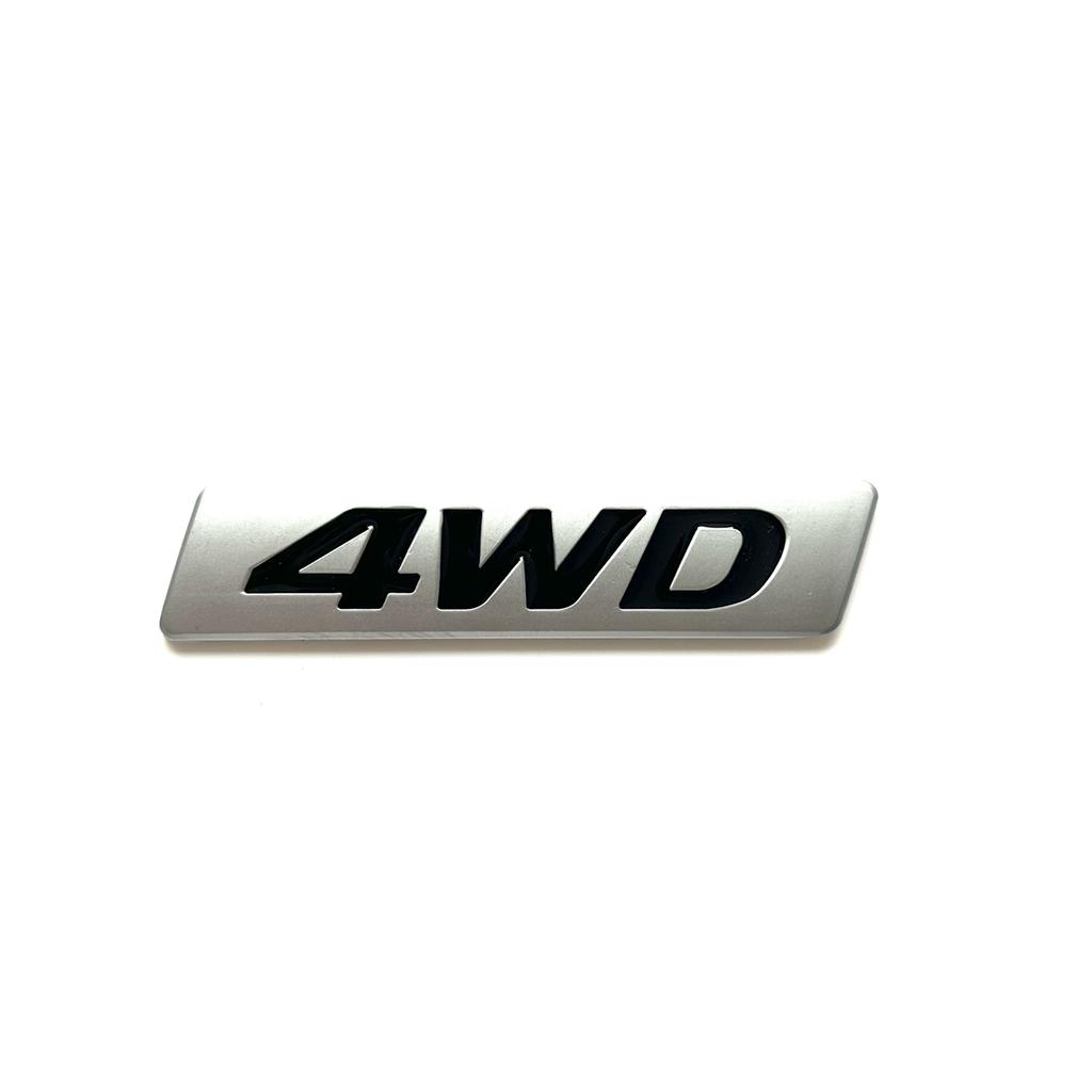 4WD Car Stickers 3D Metal Emblem U3Badge Decals for IX25 IX35 Tucson RAV4 Sticker