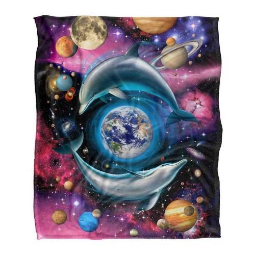 Royce McClure Silky Dolphin Universe Supersoft Blanket