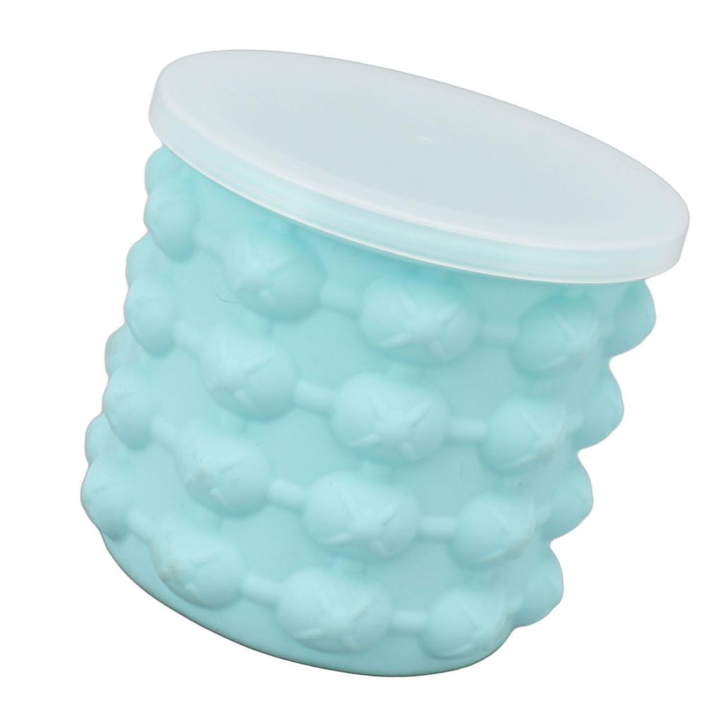 Ice Bucket Silicone Insulated Ice Cube Mold Double Ice Tray for Cocktail Cooling S 11.5x11.5x10cm /
