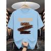 Printed Crew Neck Short Sleeve T-shirt