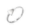 Women's Gold Geometric Cutout Wide Band Cross Ring - European & American Hip Hop Style