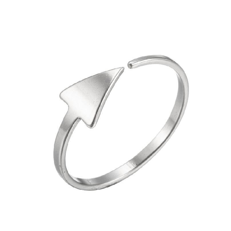 Women's Gold Geometric Cutout Wide Band Cross Ring - European & American Hip Hop Style