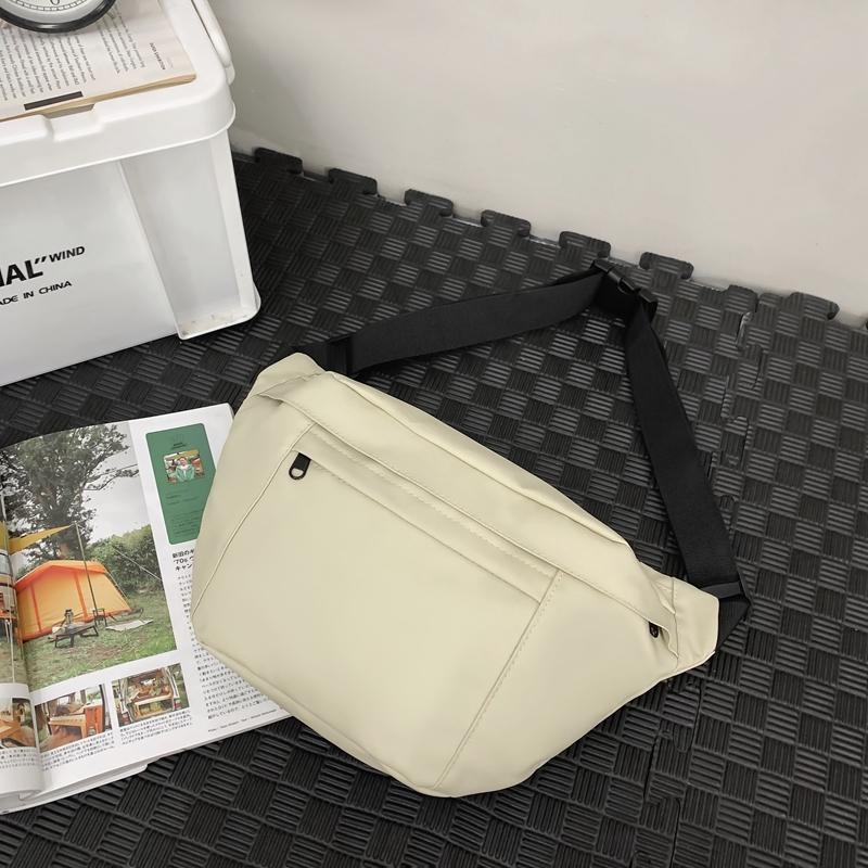 Jednobarevná náprsní taška pro muže a ženy, crossbody taška, taška přes rameno, taška na mobilní telefon