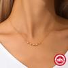 S925 Sterling Silver Niche Design High-End Sliding Silver Bead Necklace Women'S Versatile Temperament Collarbone Chain Jewelry
