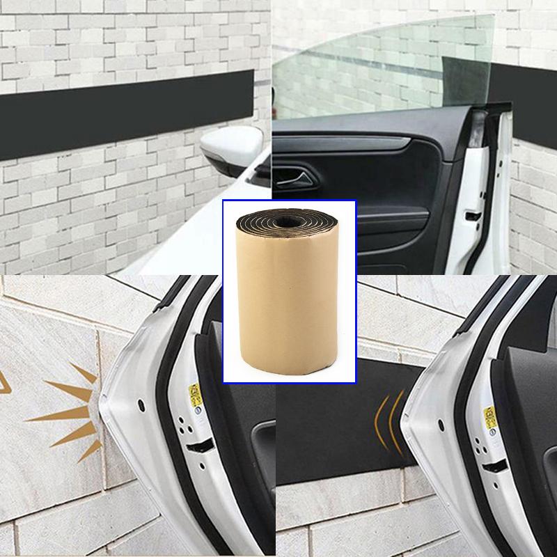 250x20cm 6MM Car Door Protector Garage Rubber Car Styling Wall Guard Bumper Safety Parking Lip Bumper Interior Mirrors 6