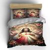 Sacred Heart and flowers. Bedding sets Duvet cover sets Duvet covers Pillowcases(1 * Duvet Cover 2 * Pillowcases without duvet insert)