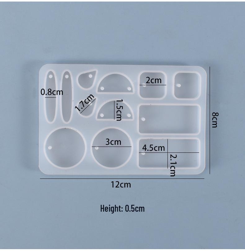 Poppy DIY Crystal Resin Silicone Mold for Earrings and Pendant Decoration