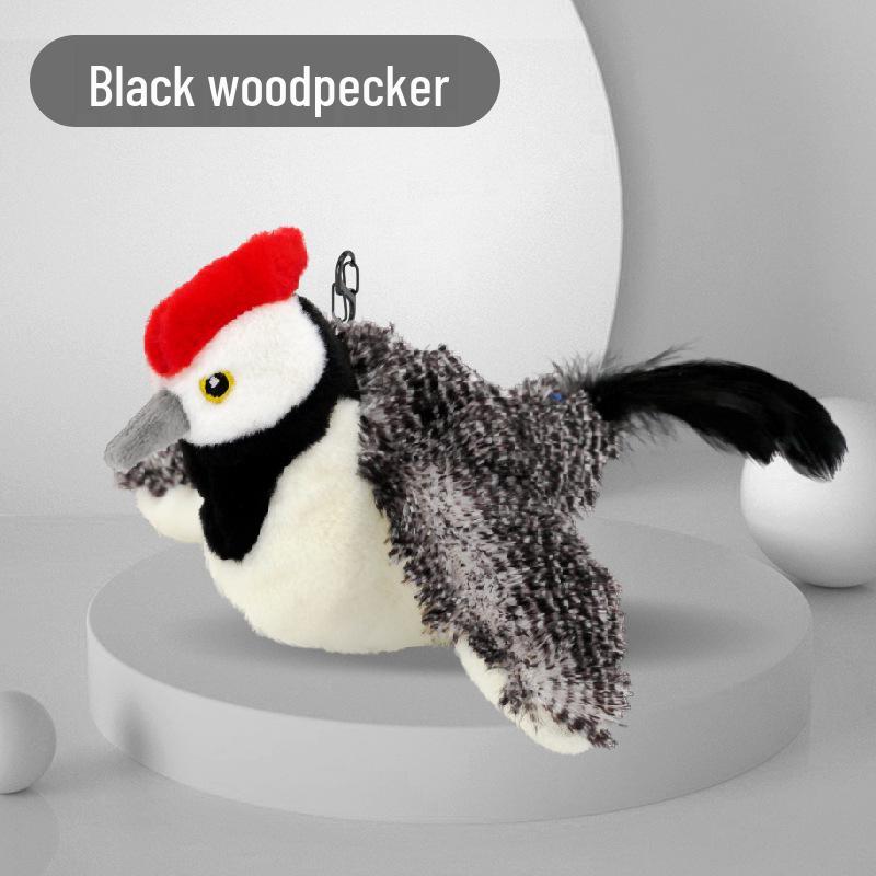 Pet Plush Bite-Resistant Interactive Bird Toy for Cats and Dogs