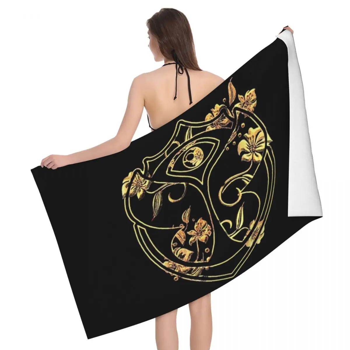 Ka Chen Muxi White Tomorrowland Quick Dry Microfiber Beach Bath Towel Super Soft Music Festival Sauna Shower Towels