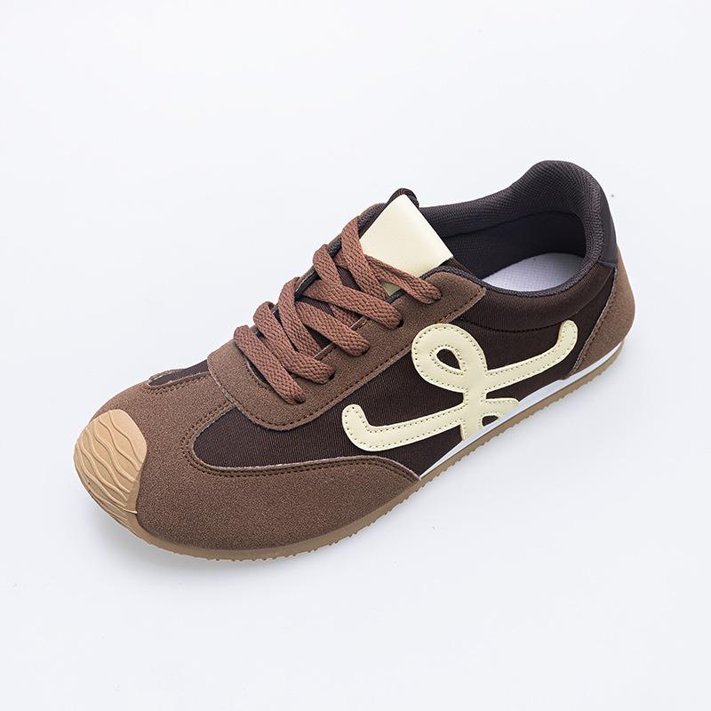 Women's Spring and Autumn New Sports Women's Shoes Women's Retro Fashion Waffle Shoes Versatile Casual Soft-soled Single Shoes