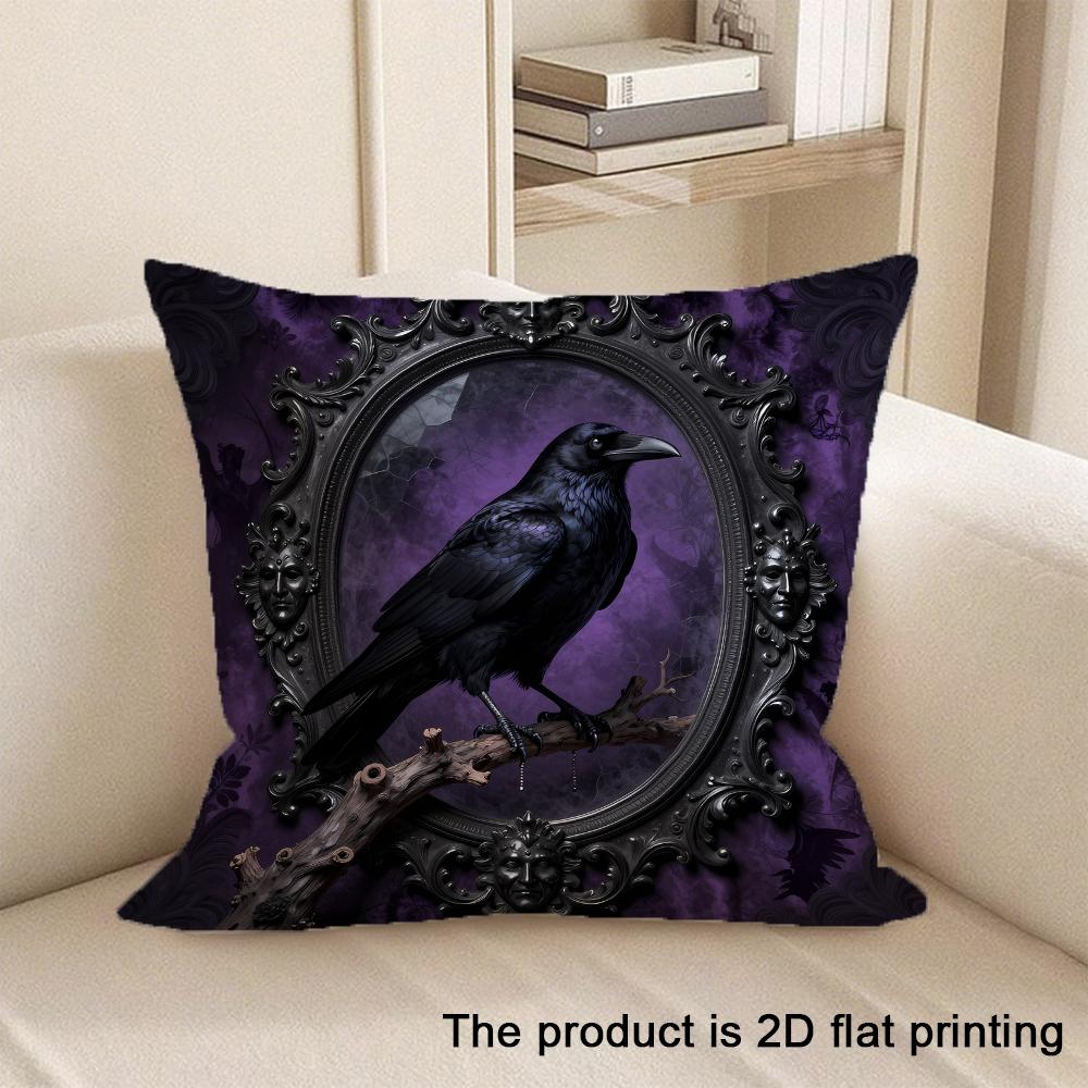 

1pc Cute Animal and Royal Patterned 2D Flat Printing Pillowcases Sofa cushion cover home bedroom room decoration 45x45cm-1pcs