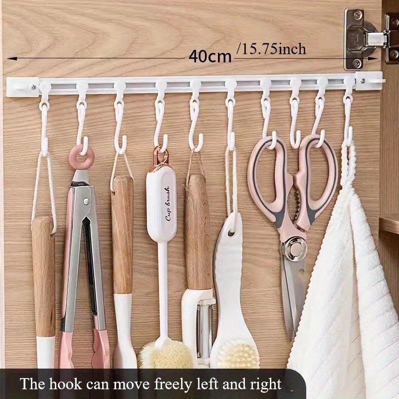 30cm/40cm Practical Hook Strong Adhesive, Wall Mounted, Load-bearing, Transparent Traceless Hook, Non Punching Hook, Adhesive