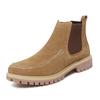 Brand Italian de Modă Bocanci de Lucru în Aer Liber pentru Bărbați Talpă Groasă Rezistenți Pantofi de Iarnă din Bumbac Bocanci de Ankle din Piele Velur de Înaltă Calitate pentru Bărbați