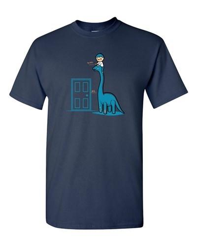 Randy Otter Dino Height Dinosaur Funny Arts Cute Portray DT Adult T-Shirt Tee Unisex T-Shirt M