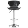 Black Faux Leather Bar Stool