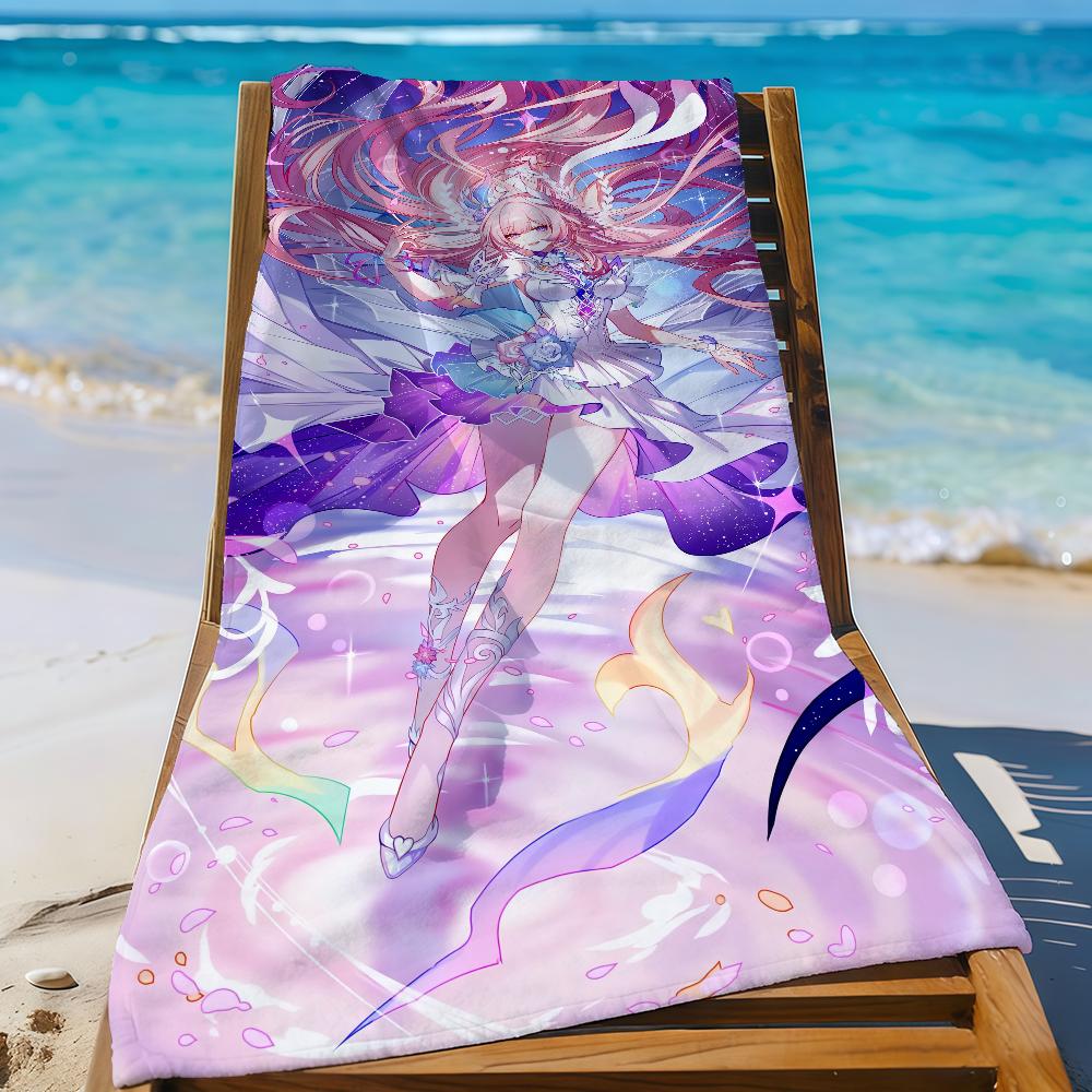 Game Honkai Star Rail Cyrene Towel For Swim Yoga Gym Quick Drying Soft and skin-friendly Beach Towels All-Season
