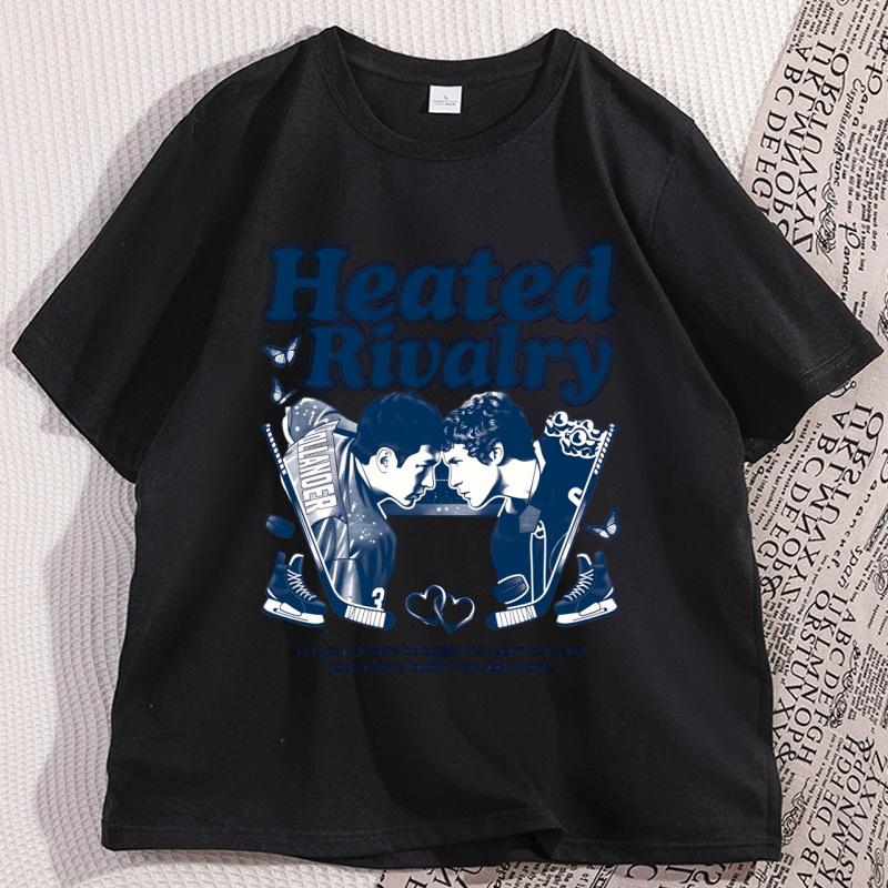 Heated Rivalry Ilya Rozanov T-Shirts Herren Reine Baumwolle Neuheit Oberteil Rundhals T-Shirts Kurzarm Kleidung Neuankunft T-Shirt Unisex