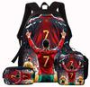 Cartoon Children'S Schoolbag Three-Piece Set, Primary School Bag, Water-Proof Polyester Messenger Bag, Pencil Bag.