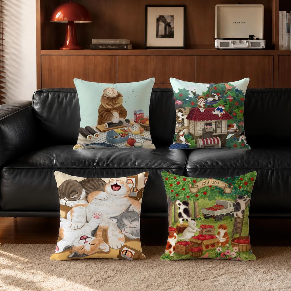 Cute NNyang Songied Cushion Cover Cushion Cover Set Pcs x x x Pillowcase Decorative Sofa Home Decor