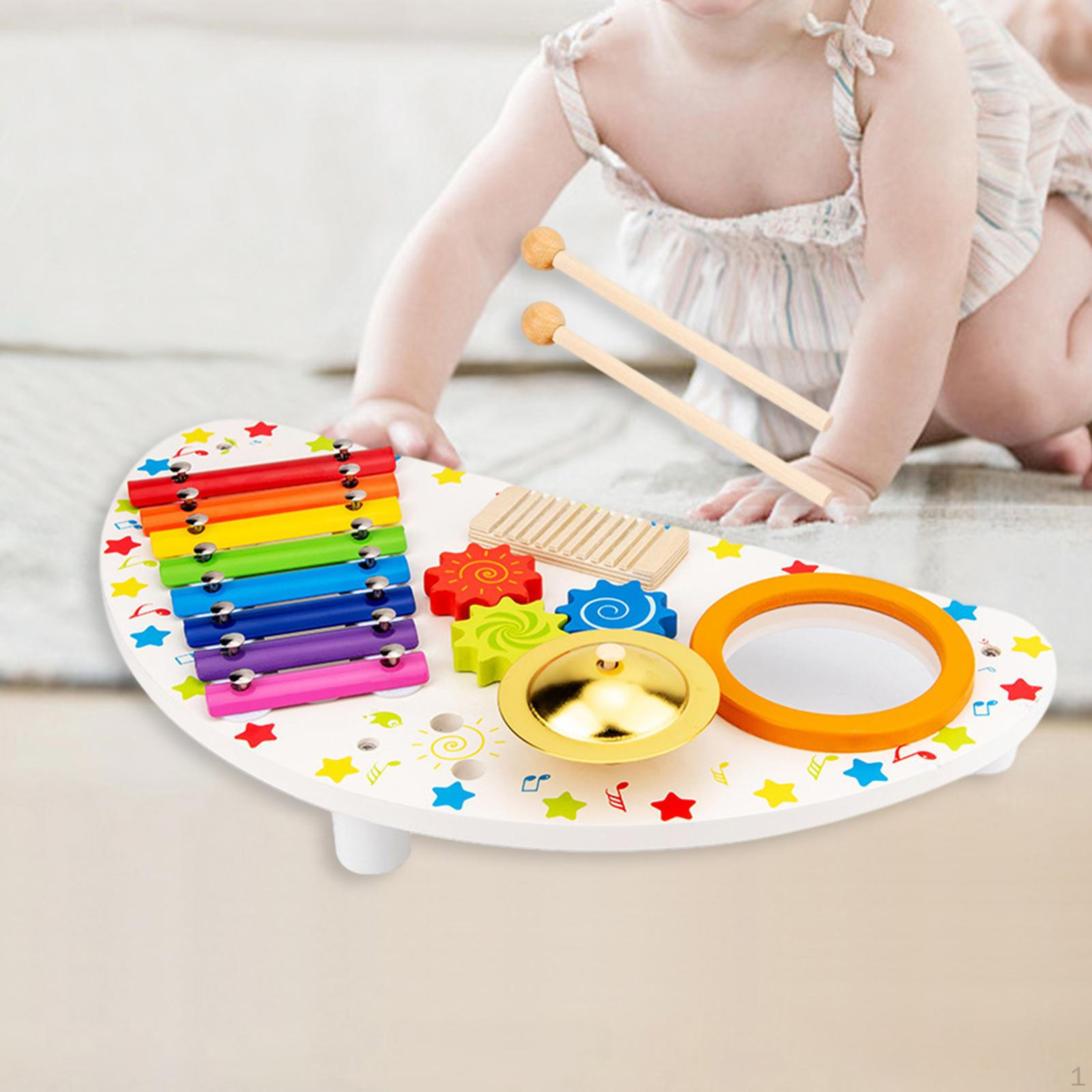 

Percussion Instrument Toys Baby Music Toy Fine Motor Skill Wooden Xylophone Montessori for