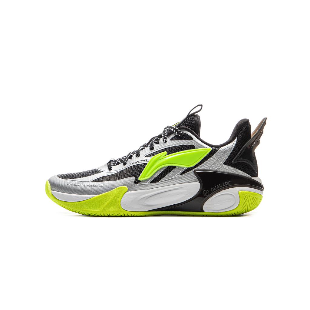 Li Ning Kids Wind Shadow 2.0 Basketball Series Classic Comfortable Fashion Lightweight Shock Absorption Low Top Basketball Shoes YKBV032-3