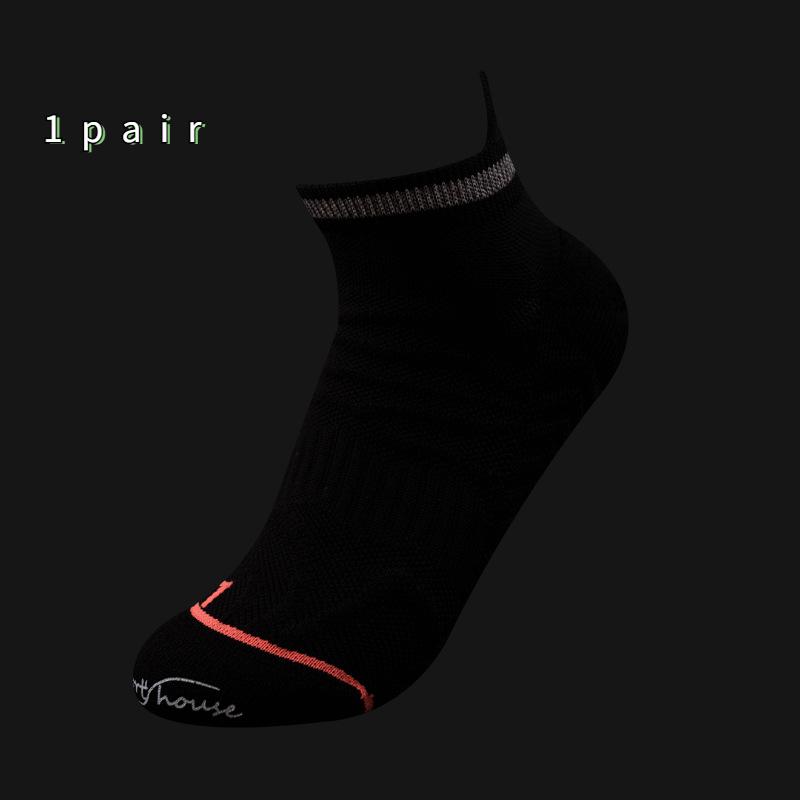 

Женские короткие дышащие нескользящие летние профессиональные спортивные носки для бега с дезодорантом, размеры 35–39 One-size чёрный