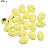 20/50Pcs Foam Easter Eggs Happy Easter Decorations Painted Bird Pigeon Eggs DIY Craft Kids Gift Favor Home Decor Easter Party