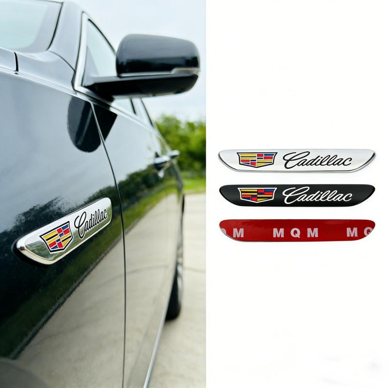 Car Side Fender Emblem Stickers for Cadillac Escalade CTS ATS SRX XT4 XT5 XT6 XTS CT4 CT5 CT6 BLS Deville Body Badge Accessories