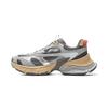 New LiNing Star Cushioning Abrasion Resistant Breathable Low Top Chunky Sneakers Men's Gray AGCV353-1