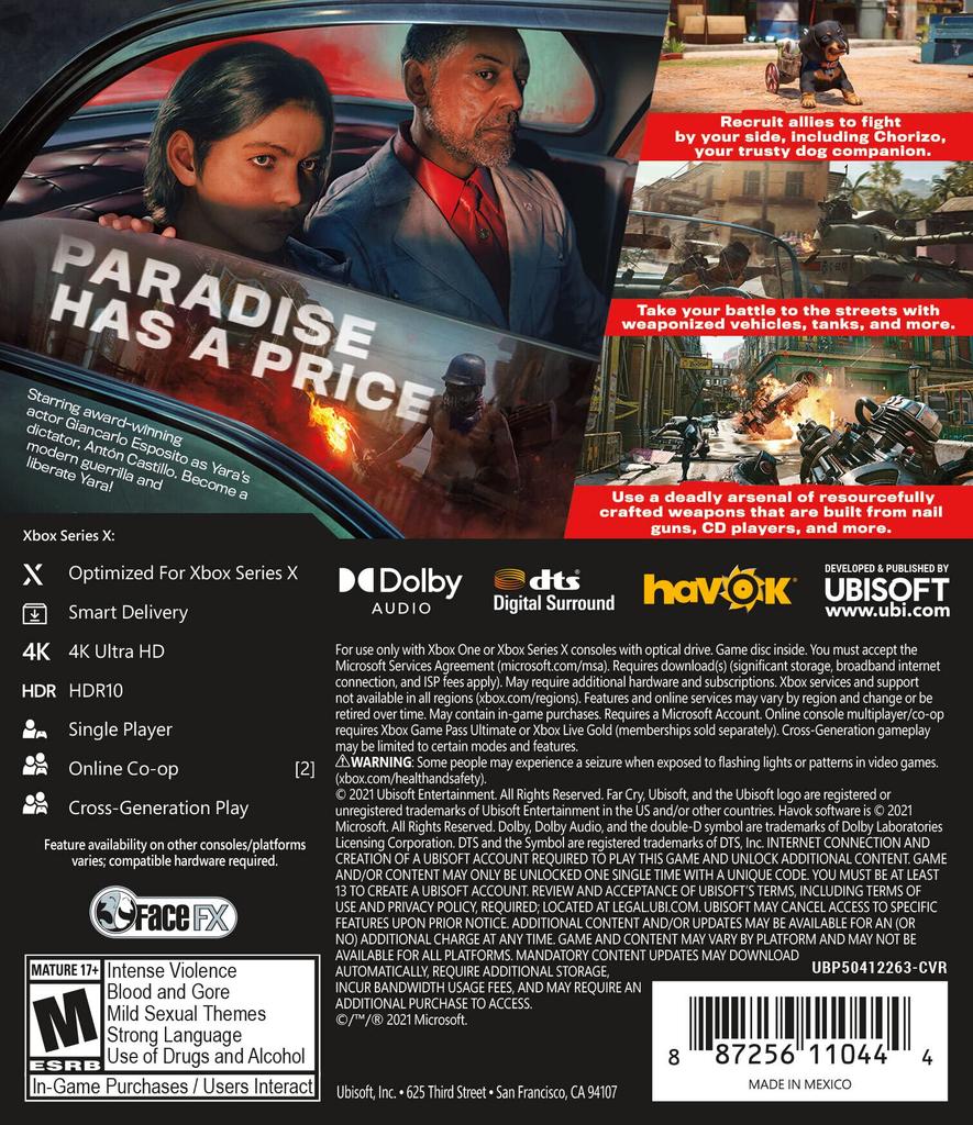 Far Cry 6 North Xbox One (Imported Version America) -