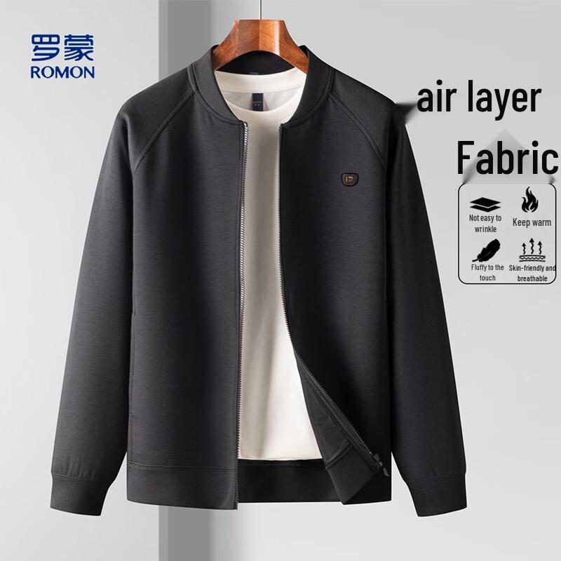 

Luomen Men s Air Layer Baseball Collar Casual Jacket M