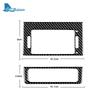 Real Carbon Fiber Car Rear Back Air Outlet Vent Frame Cover For BMW 5 Series E39 M5 1998-2003 Interior Trim Stickers Accessories