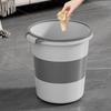 Bathroom Trash Can,Bathroom Garbage Can,Plastic Trash Bin Round Waste Basket for Bathroom,Bedroom,Office,Kitchen,Room