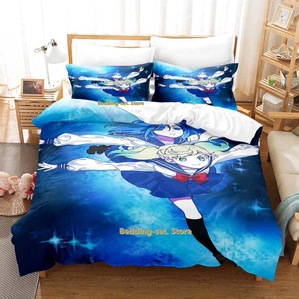 Comforter New Kageki Shojo Bedding Set Single Twin Full Queen King Size Bed Set Adult Kid Bedroom s 3D Anime Bed