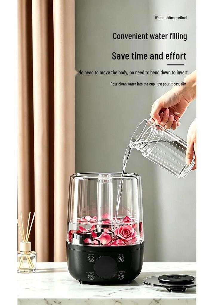 4L Smart Humidifier: High Mist Output, Compact Desktop Aromatherapy Unit for Indoor Use