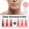 2‑In‑1 Electric Ultrasonic Silicone Face Cleansing Brush Pore Cleaner Face Cleansing Brush