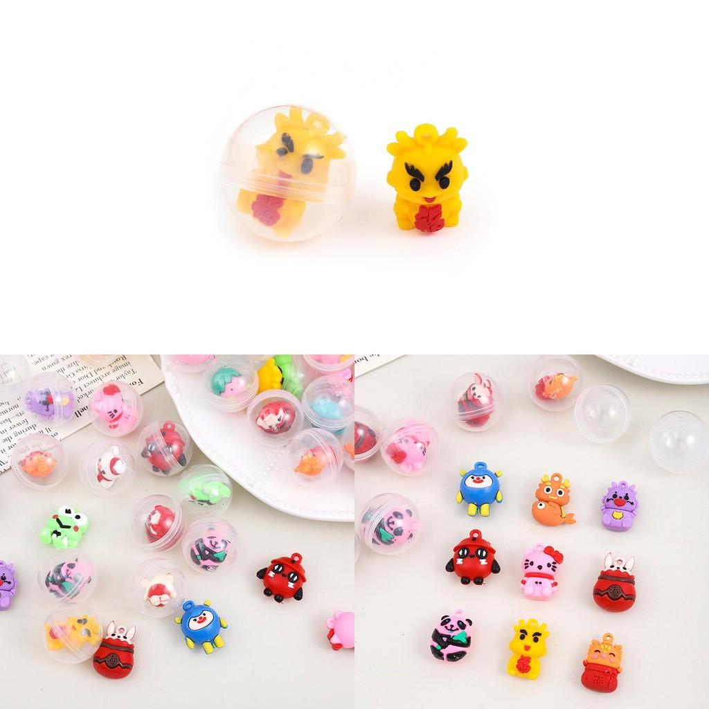 Kids Animal Minifigures With 32mm Transparent Toys For Collectors And Kids Play