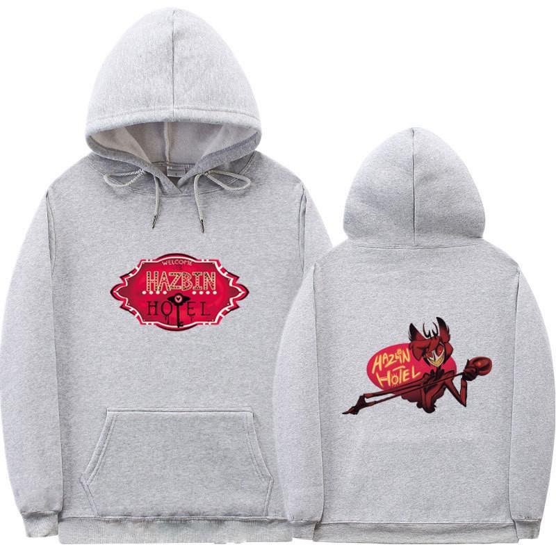 Hazbin Hotel Hoodie Unisex Oversized Cotton Sweatshirt Casual Wear
