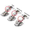 2/10 PCS Stainless Steel Hydraulic Soft Close Hinges Cabinet Door Dampers for Easy Installation On Kitchen & Furniture Cupboards