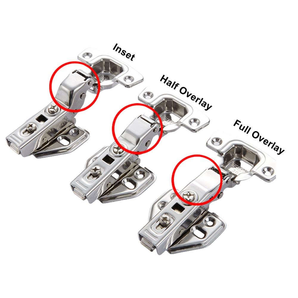 2/10 PCS Stainless Steel Hydraulic Soft Close Hinges Cabinet Door Dampers for Easy Installation On Kitchen & Furniture Cupboards
