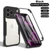 360 Full Body Clear TPU+PC Shockproof Cover with Cartoon Design for 17/16/15/14/13/12/11 Pro Max/Mini/XS/XR/X/X/7/8 Plus