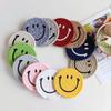 Smile Face Cup Coaster Coffee Drinks Table Mat Protective Placemat Cup Holder Heat Insulation Pad Kitchen Accessories Home Decor
