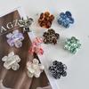 Polychromatic Acetic Acid Flower Shape Small Hair Claw Cute Sweet Style Braided Hair Bangs Hairpin Half Hair Thin Hair Use