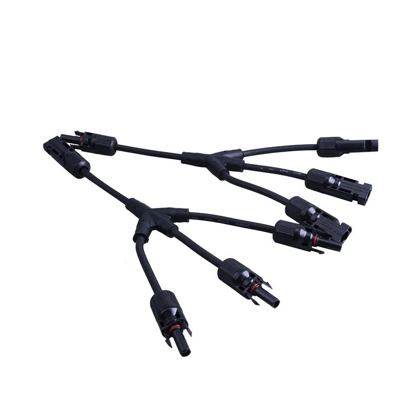1/5/20/100Set PV Solar Connector  Photovoltaic Male Female Plug Waterproof 3 4 5 Way Y-Type 1 In 2/3/4 Out Solar Kits System