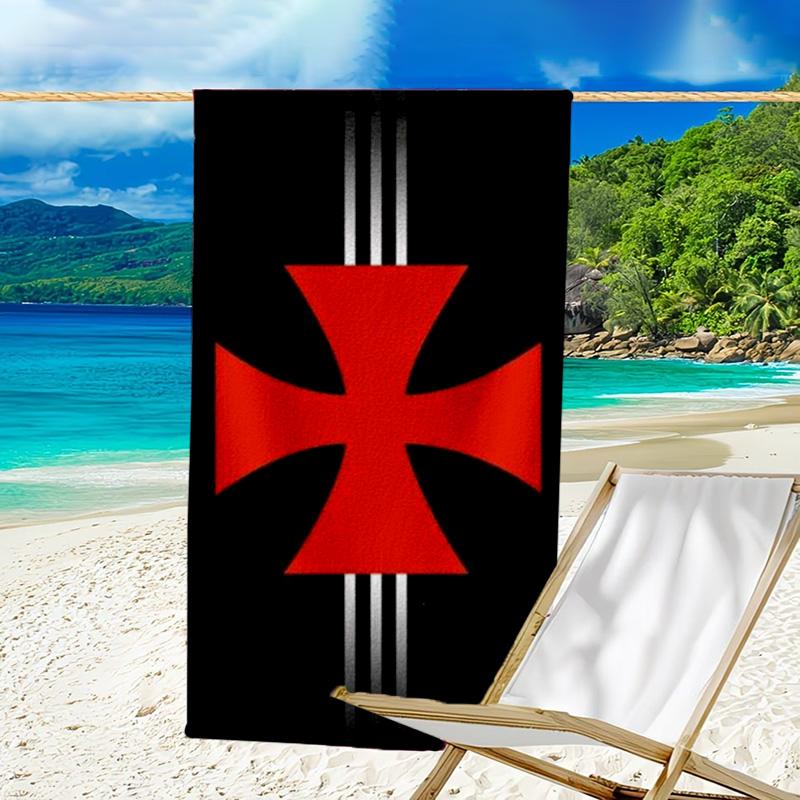 Vasco Fußballverein Bedrucktes Strandtuch, Superweiche Mikrofaser, Perfektes Geschenk Geburtstag, für Pool, Strand, Reisen, für Familie und Freunde