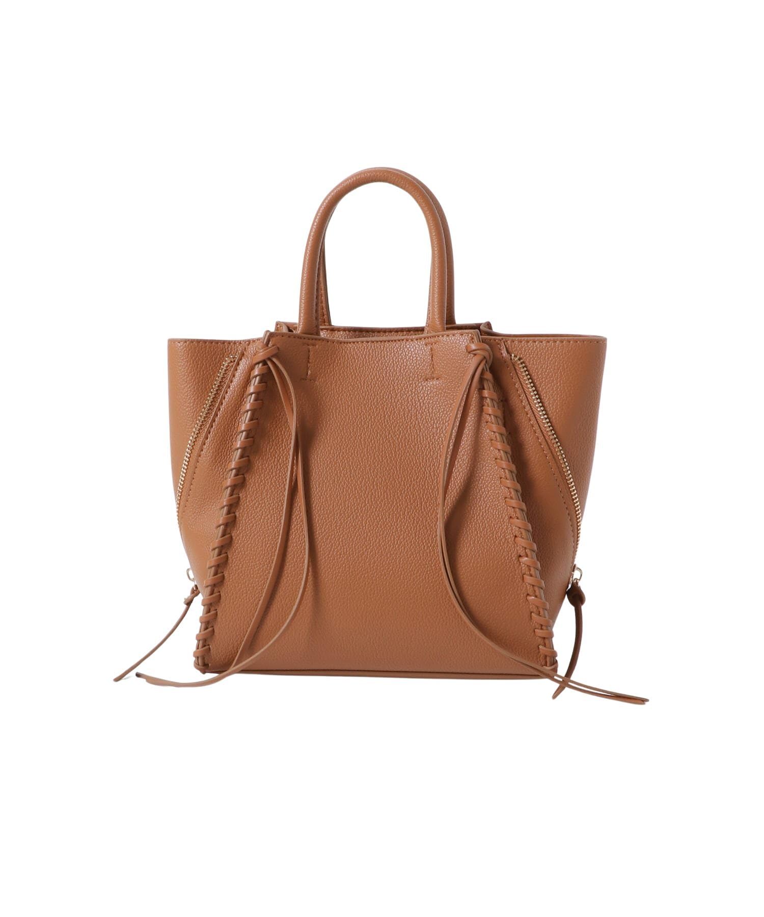 

URBAN RESEARCH ROSSO Side Zip Mini Tote Shoulder Bag, Women s, RA47-2AW715, Brown