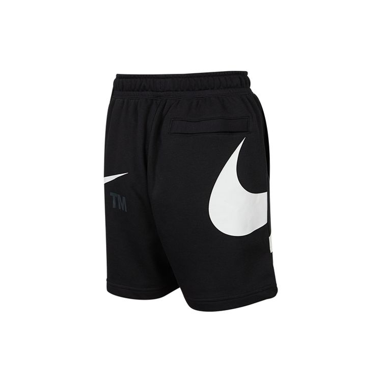 Nike Sportovní oblečení Dvojité Swoosh Velké logo Volný střih Pánské šortky Černé DD5998-010