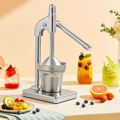 1 szt. Premium Ręczna Wyciskarka ze Stali Nierdzewnej, Ręczna Prasa do Cytryn, Wyciskarka do Owoców z Ergonomicznym Uchwytem,