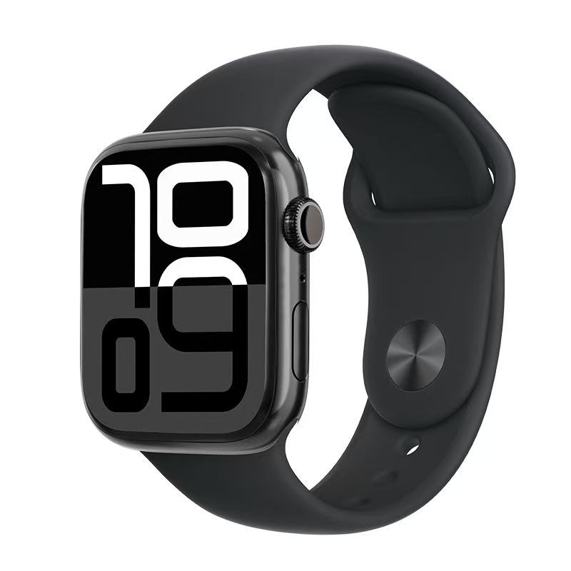 Apple Watch Series 10 GPS 42/46MM Aluminium Zifferblatt mit Silikon-Sportarmband